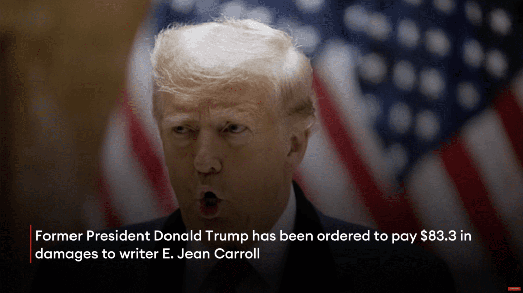 E. Jean Carroll Wins 83.3 Million Judgment Against Trump